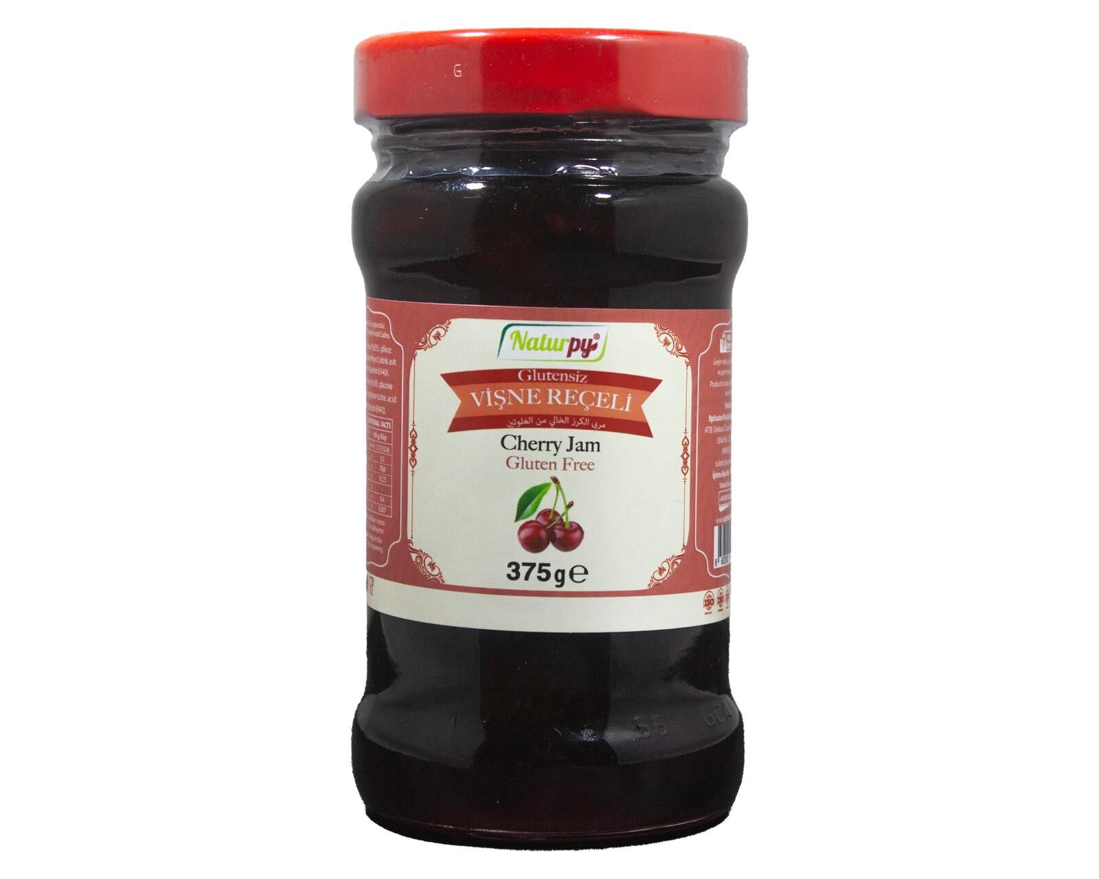 NATURPY GLUTENSİZ VİŞNE REÇELİ 375 GR