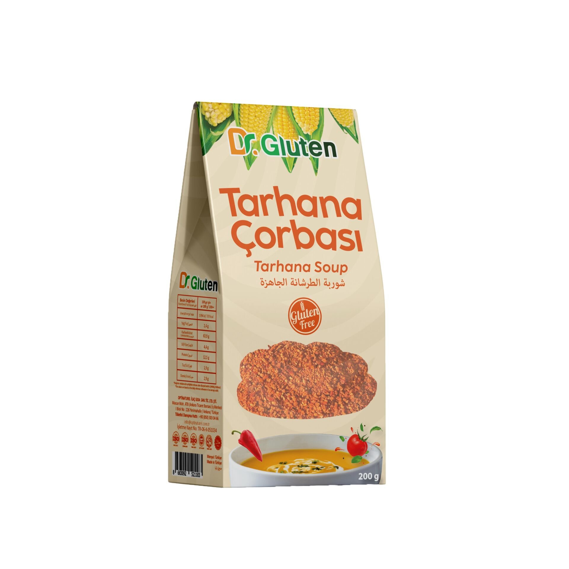 DR GLUTEN GLUTENSİZ TARHANA ÇORBASI 200 GR.