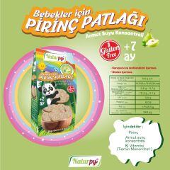 NATURPY BEBEKLER İÇİN PİRİNÇ PATLAĞI ARMUTLU 50 GR