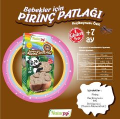 NATURPY BEBEKLER İÇİN PİRİNÇ PATLAĞI KEÇİBOYNUZLU 50 GR