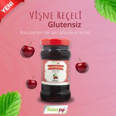 NATURPY GLUTENSİZ VİŞNE REÇELİ 375 GR