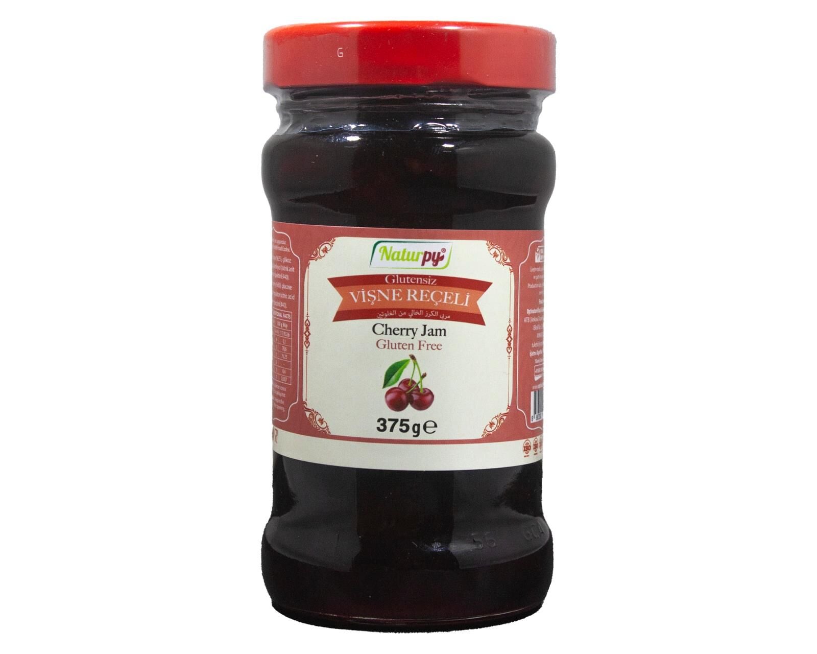 NATURPY GLUTENSİZ VİŞNE REÇELİ 375 GR