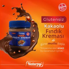 NATURPY GLUTENSİZ KAKAOLU FINDIK KREMASI  400 GR