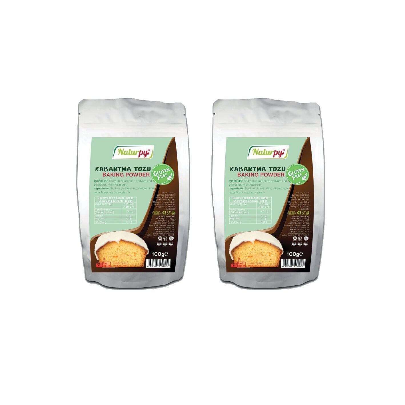 2'li Glutensiz Kabartma Tozu