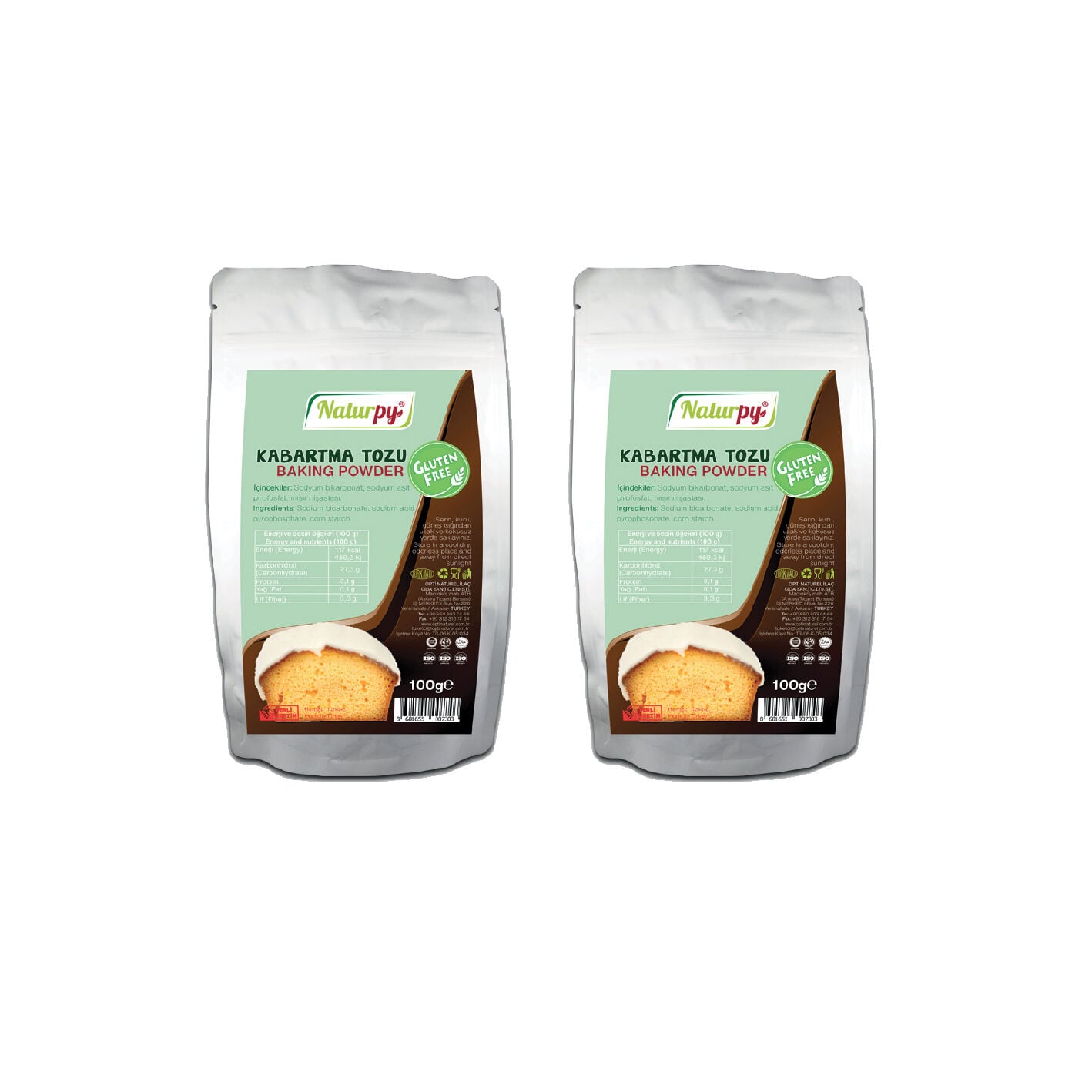 2'li Glutensiz Kabartma Tozu