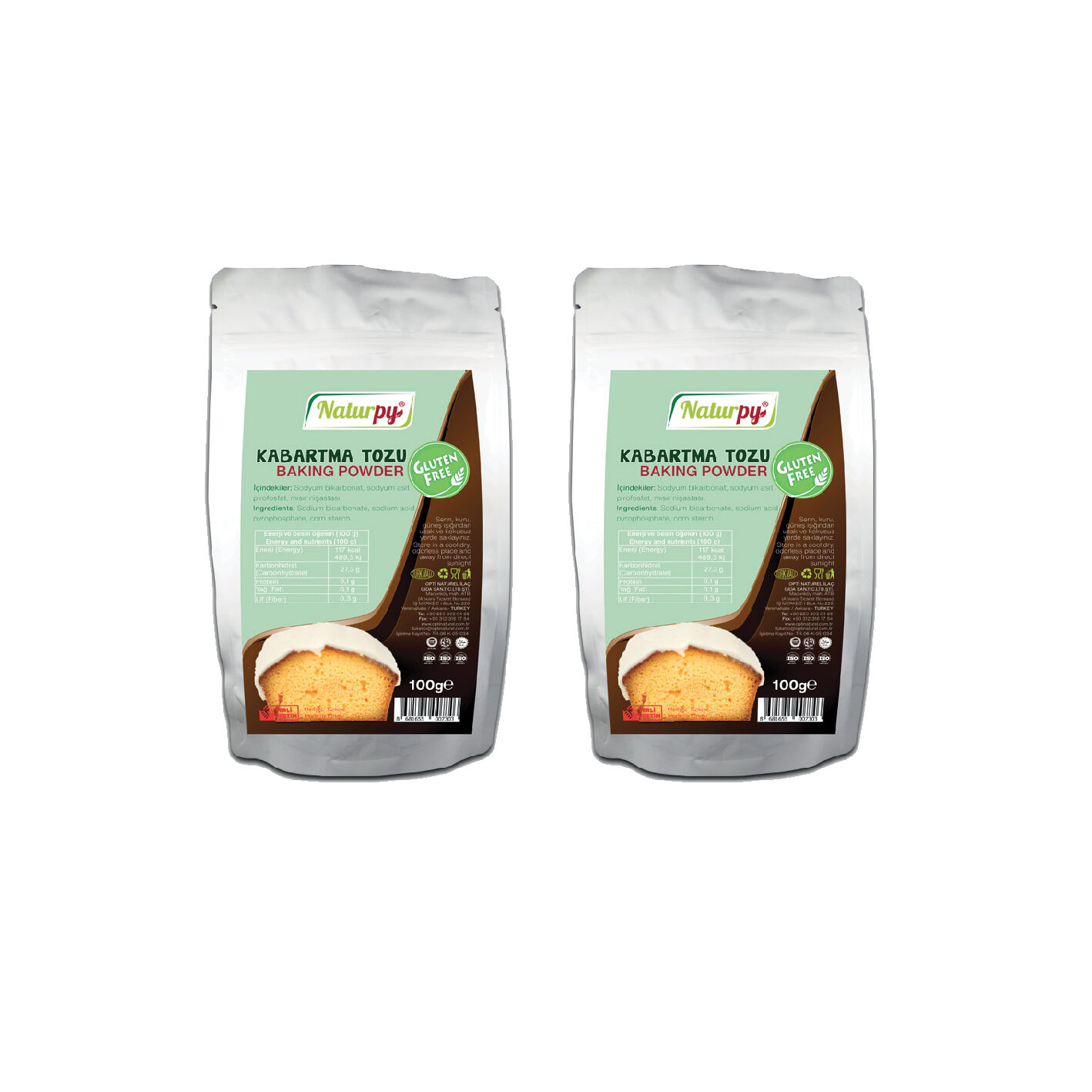 2'li Glutensiz Kabartma Tozu