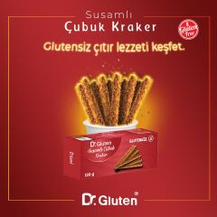DR GLUTEN GLUTENSİZ SUSAMLI ÇUBUK KRAKER 120 G