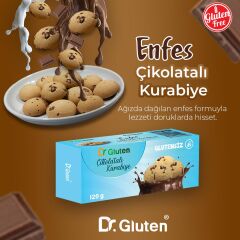 DR GLUTEN GLUTENSİZ ÇİKOLATALI KURABİYE 120 GR
