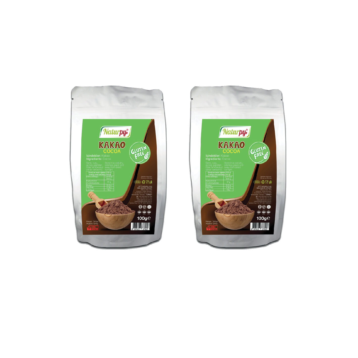 2'li Glutensiz Kakao