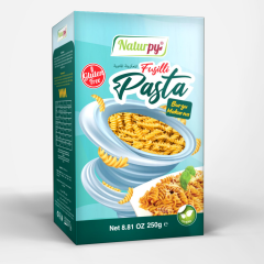Naturpy Glutensiz Boru-Burgu Makarna (Penne-Fusilli) 250 Gr. x 4+4 ADET
