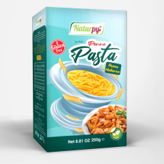 Naturpy Glutensiz Boru-Burgu Makarna (Penne-Fusilli) 250 Gr. x 2+2 ADET