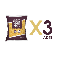 Dr.Gluten Glutensiz Boru Makarna 3'lü Set (Penne) 400 Gr x 3 ADET