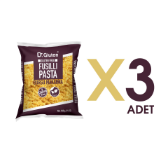 Dr.Gluten Glutensiz Burgu Makarna 3'lü Set (Fusulli) 400 Gr x 3 ADET