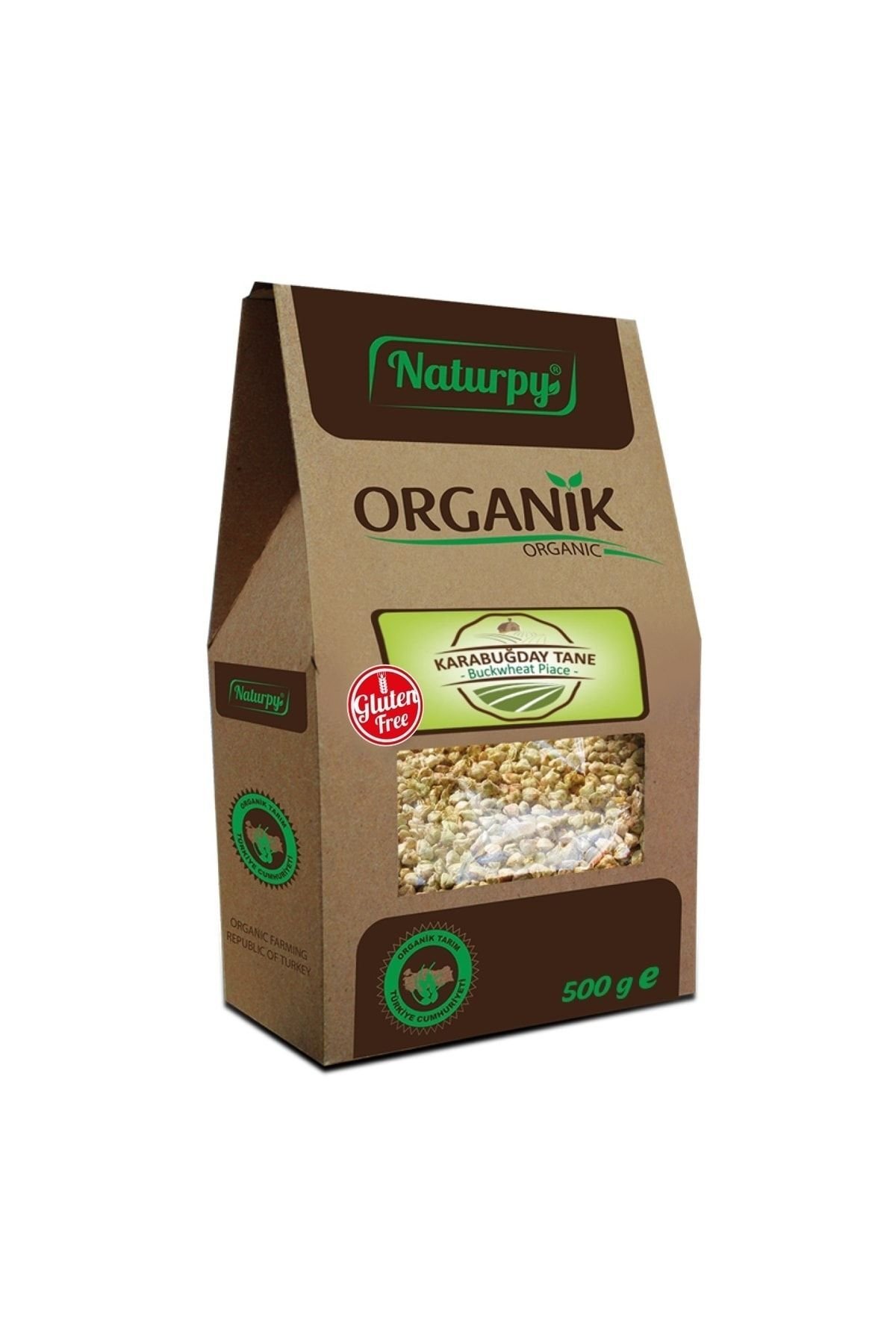 Organik Glutensiz Çiğ Karabuğday Tane 500 G