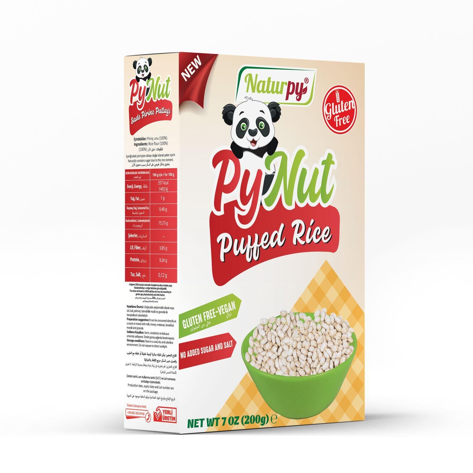 NATURPY SADE PİRİNÇ PATLAĞI 200 GR * 12