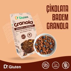 DR GLUTEN GLUTENSİZ GRANOLA ÇİKOLATA-BADEM 250 GR