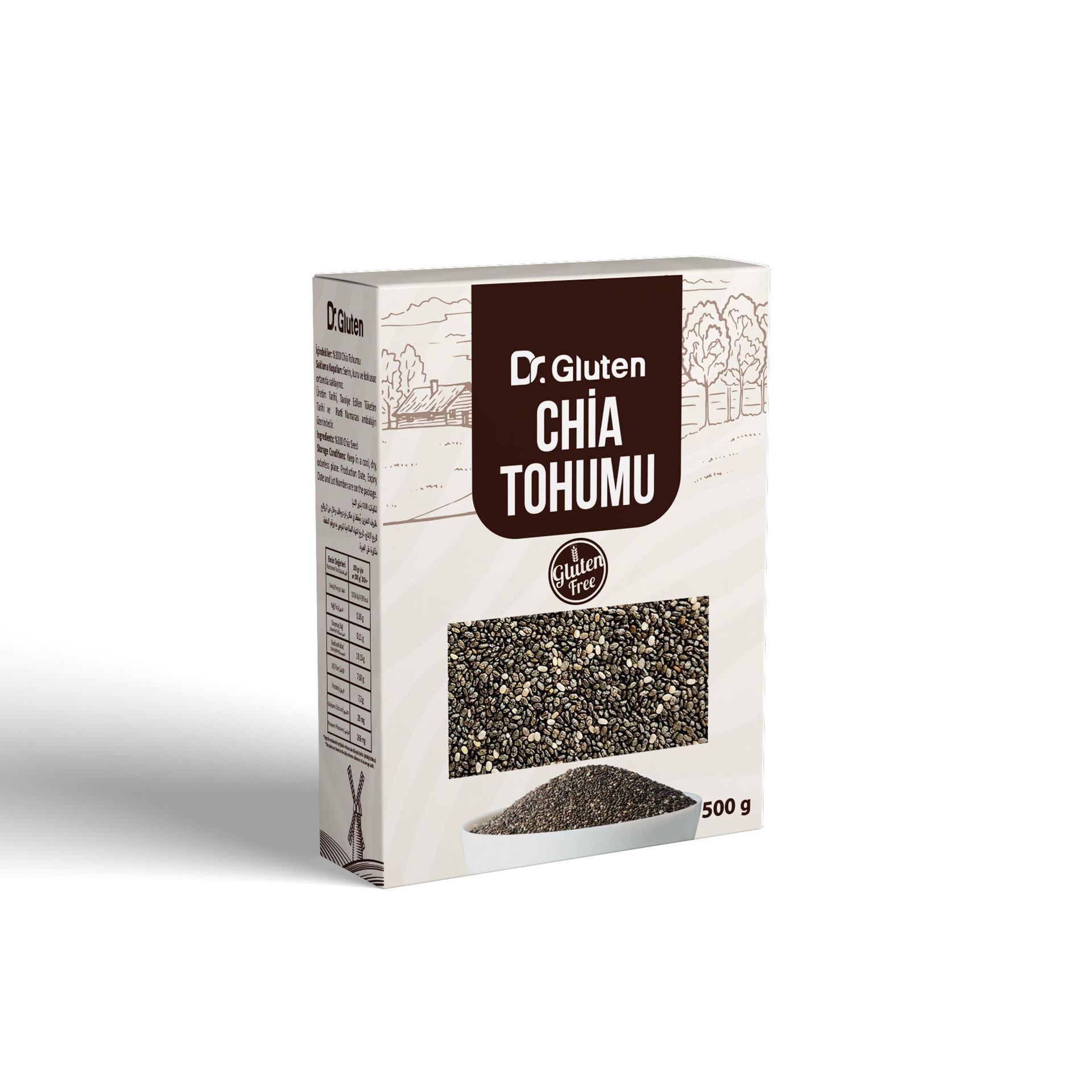 DR. GLUTEN GLUTENSİZ CHİA TOHUMU 500 GR.