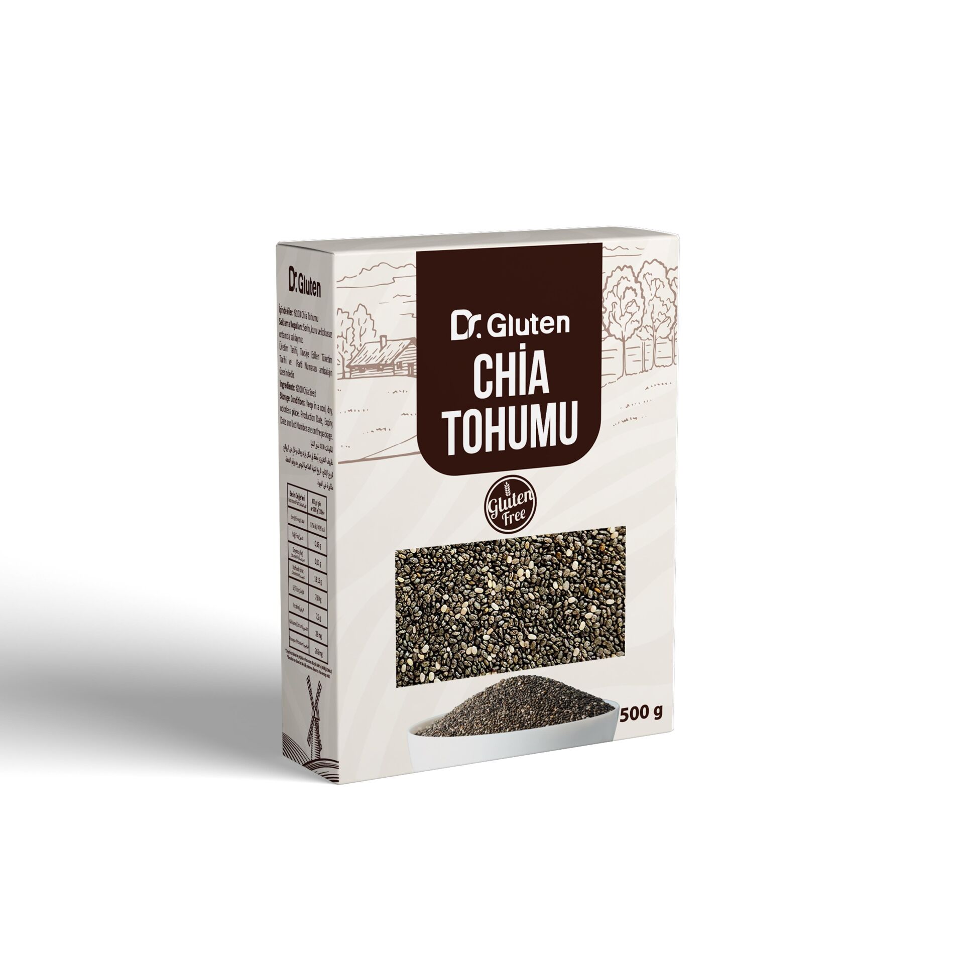 DR. GLUTEN GLUTENSİZ CHİA TOHUMU 500 GR.
