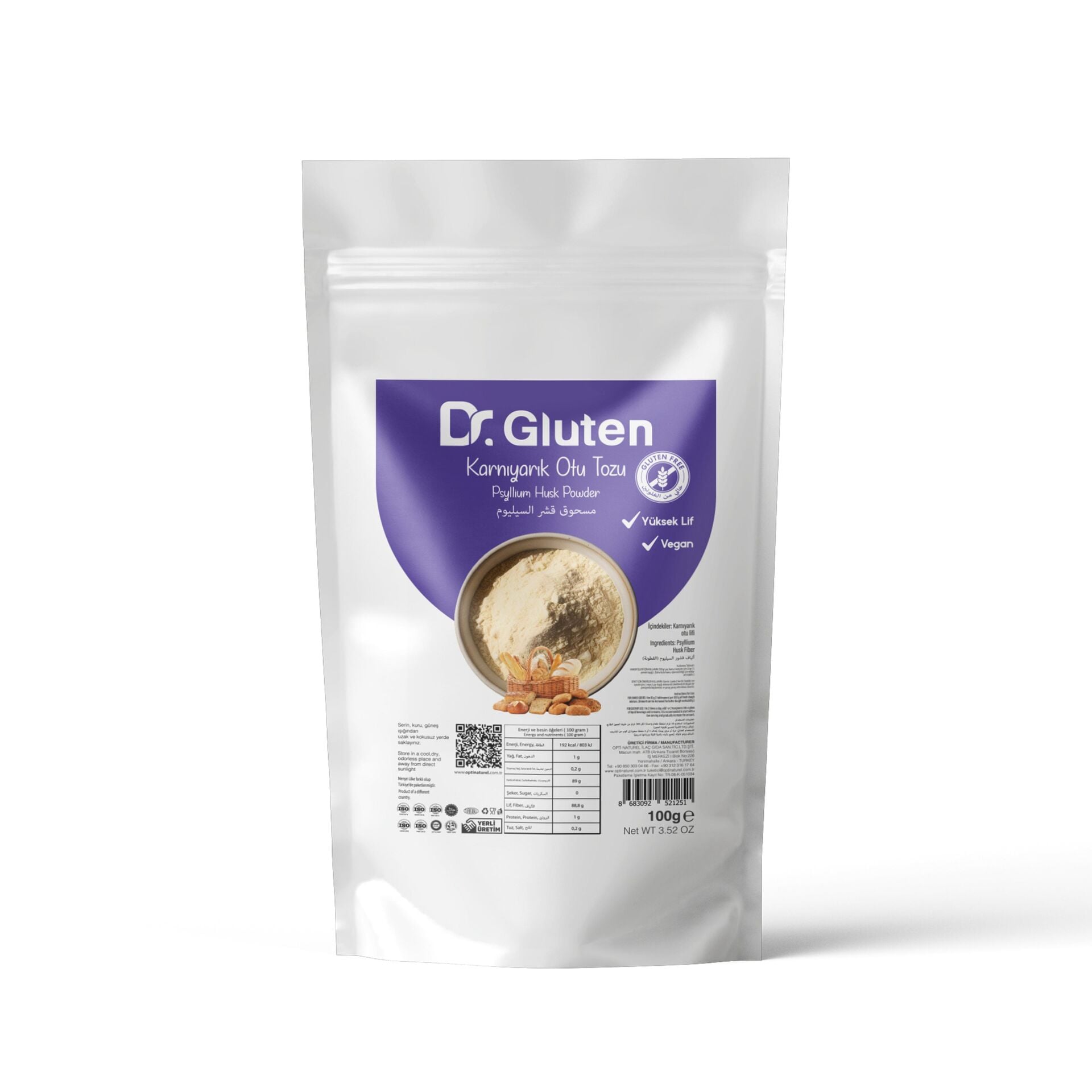 DR. GLUTEN GLUTENSİZ KARNIYARIK OTU TOZU 100 GR.