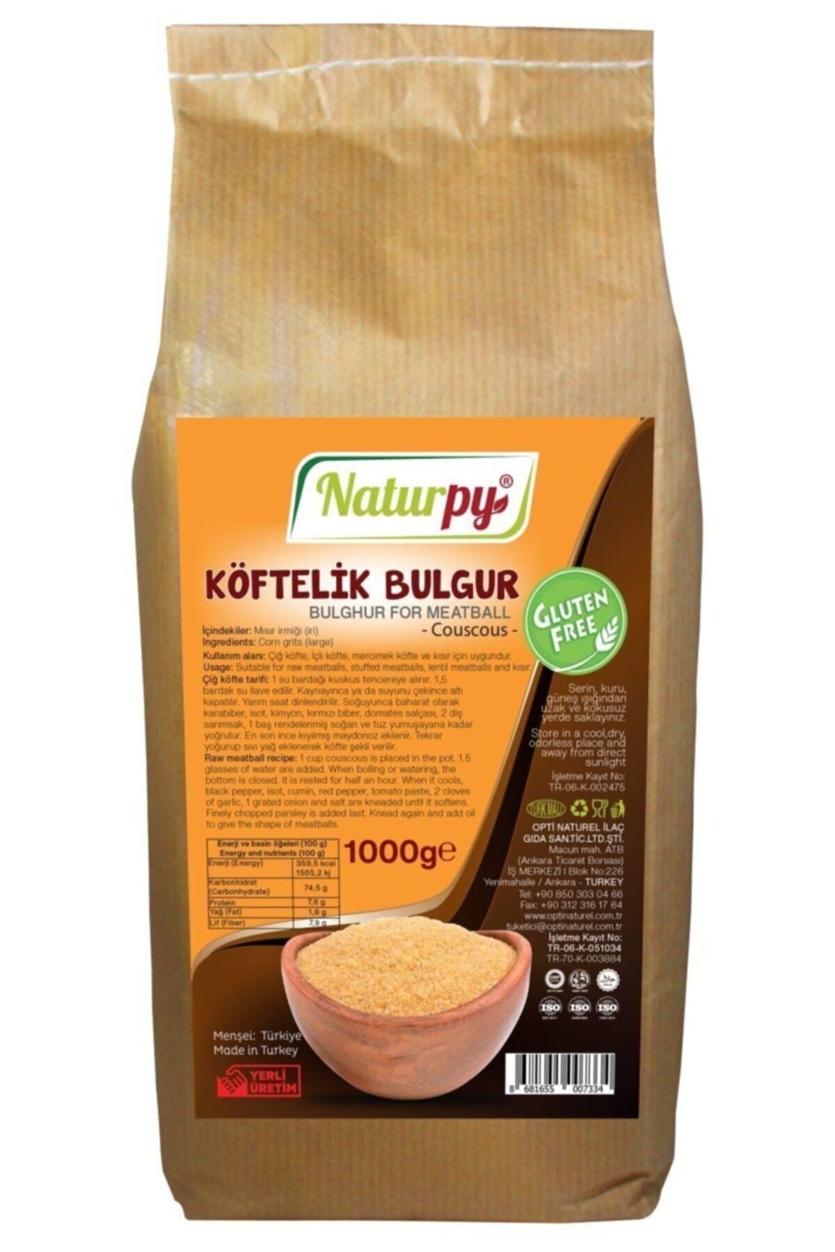 Glutensiz Köftelik Bulgur(kuskus) 1000 Gr.