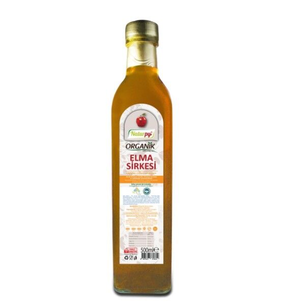 Glutensiz Organik Elma Sirkesi 500 ml