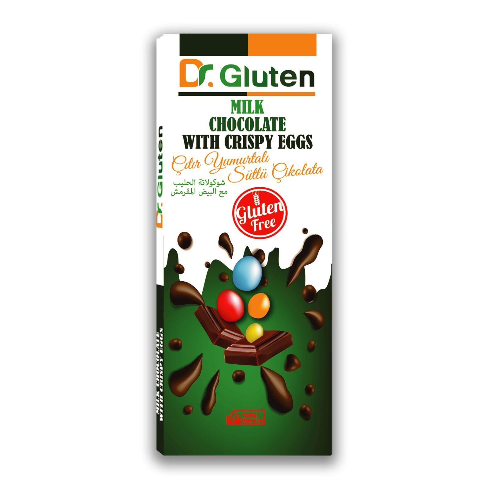 DR. GLUTEN ÇITIR YUMURTALI SÜT. ÇİKOLATA 100 GR*10