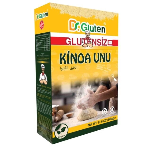 Glutensiz Kinoa Unu 500 g (Laktozsuz-Yumurtasız)