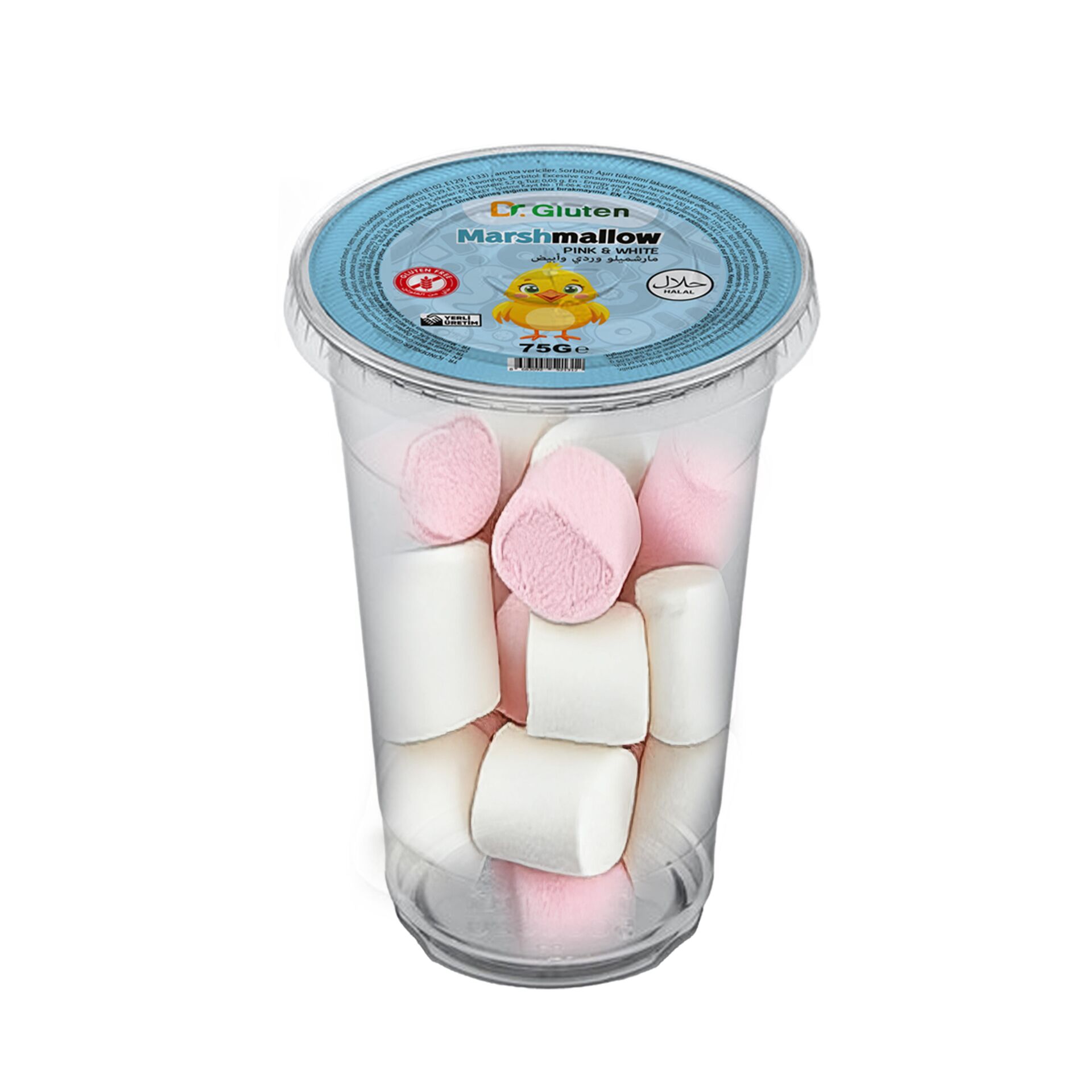 DR GLUTEN GLUTENSİZ MARSHMALLOW PİNK & WHİTE 75 GR