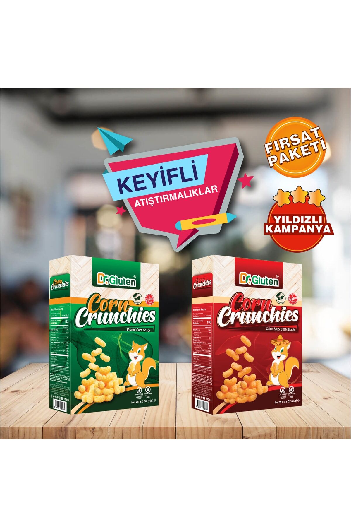 Mısır Çerezleri (kajun, Fıstıklı) Fırsat Paketi