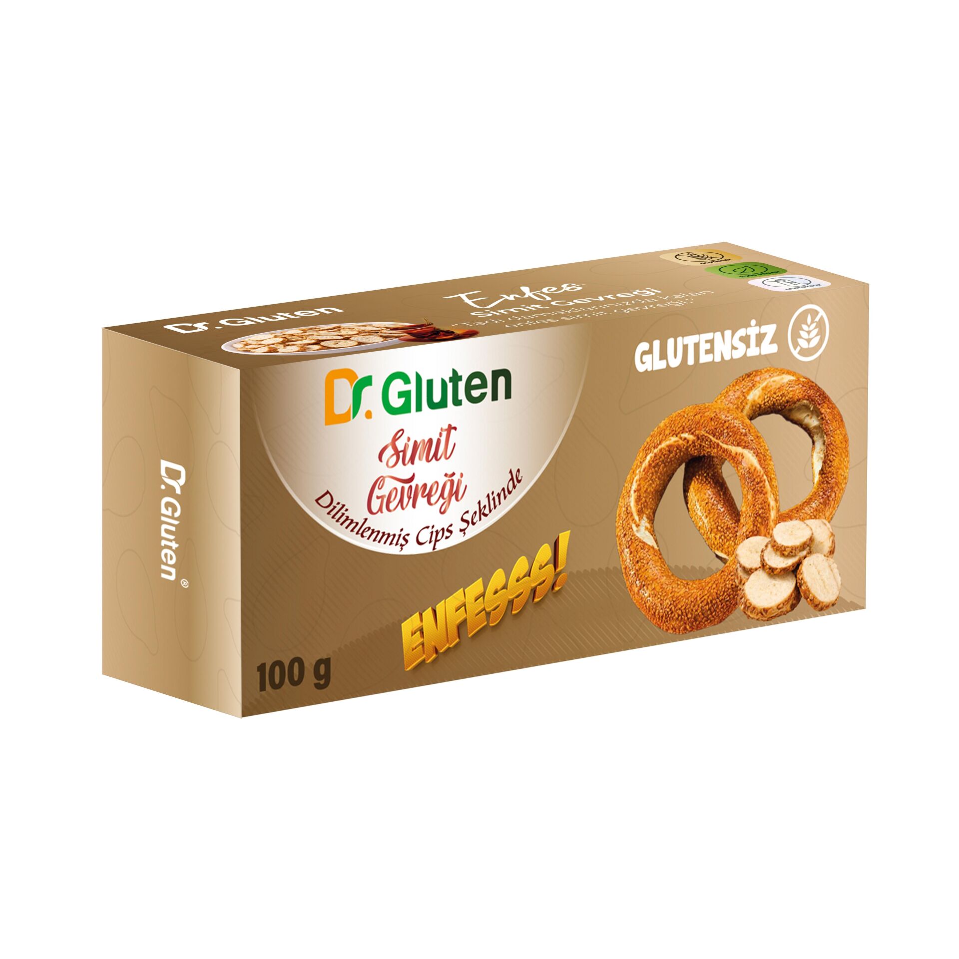DR. GLUTEN GLUTENSİZ SİMİT GEVREĞİ 100 GR