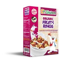 Organik Glutensiz Sebze Ve Meyve Sulu Halka Tahıl Gevreği 225 g (Atıştırmalık-Vegan)