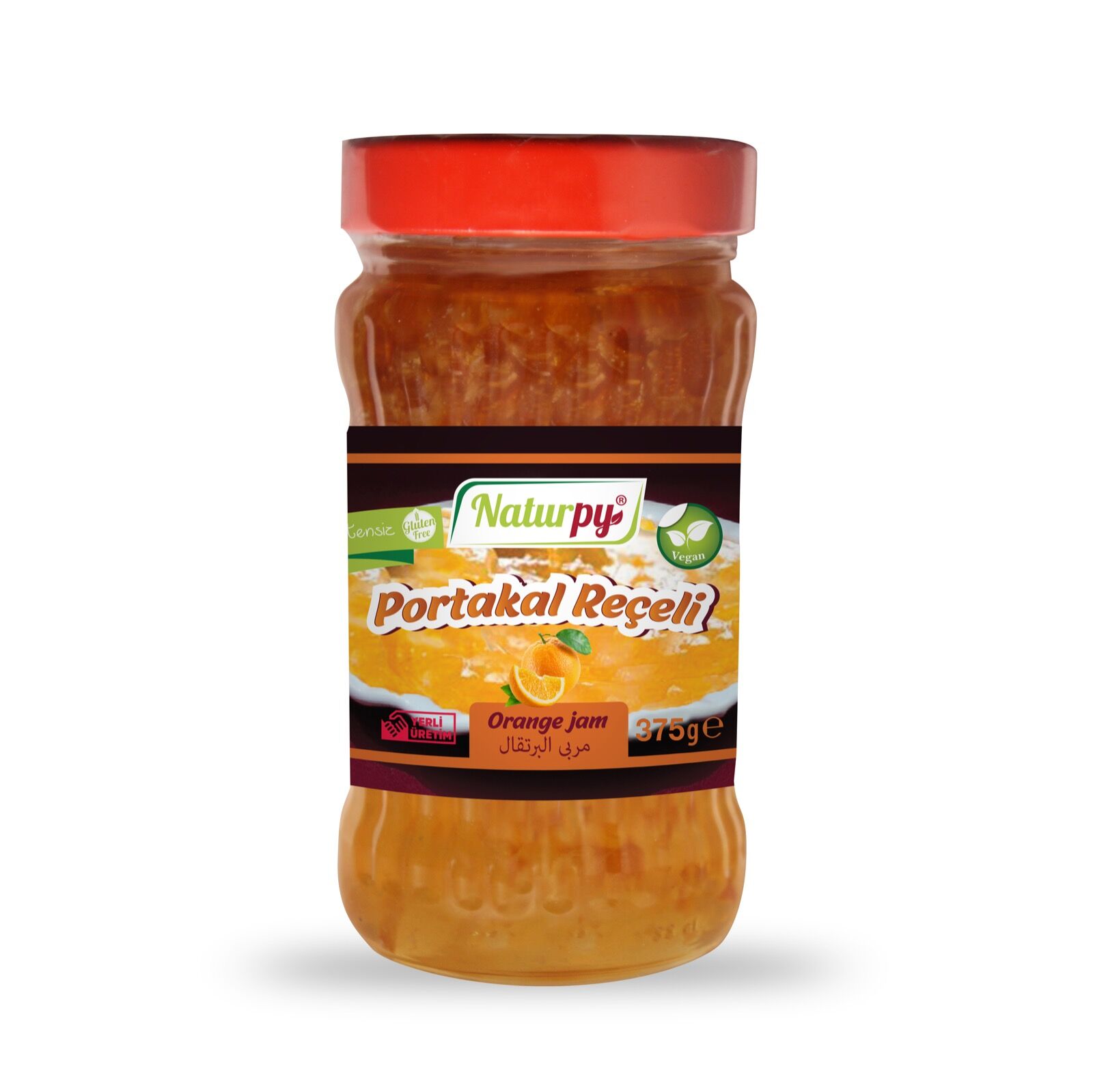 Glutensiz Portakal Reçeli 375g (Koruyucu-Renklendirici-Katkı Maddesi İçermez)