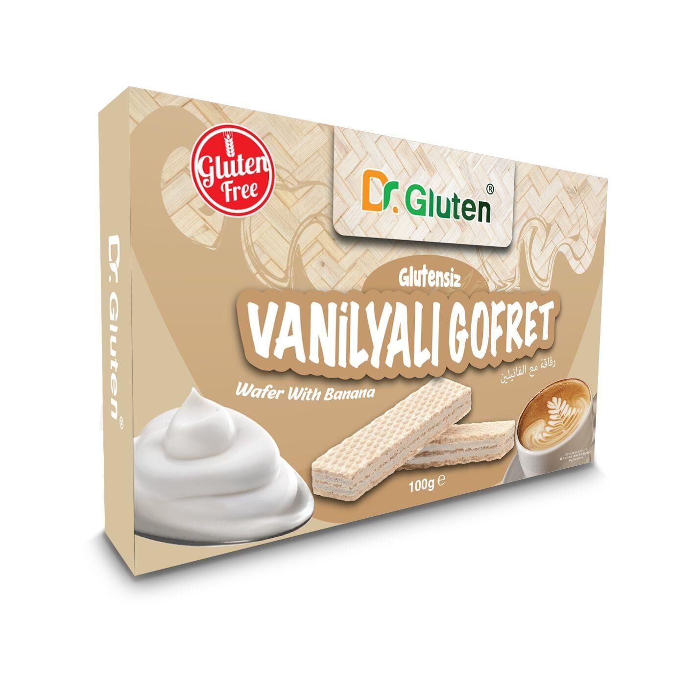 DR.Gluten Glutensiz Vanilyalı Gofret 100 g