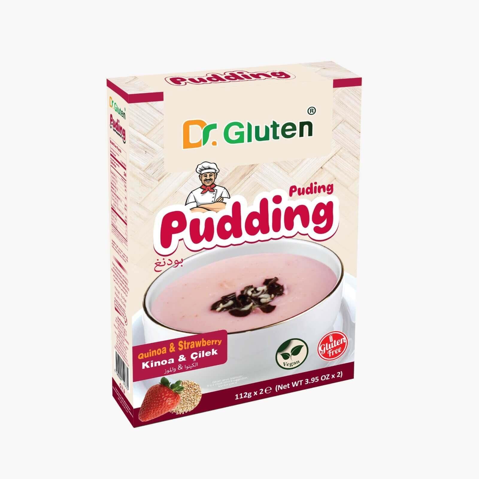 Dr.Gluten Glutensiz Çilekli Kinoalı Puding 112 Gr X 2 Adet